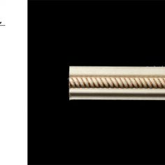 3073 1 1/2″ x 1/2″ Wall panel moulding with a rope detailed half round.