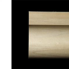 3076 6″ x 1 5/8″ Plain milled moulding with a flat face, shallow cove and a bolected base.