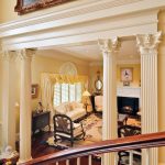 Paired Corinthian columns and pilasters and case mouldings